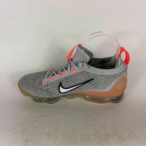 Nike Air Vapormax Grade School Athletic Sneakers Kids 6 Gray Flyknit Breathable - Picture 6 of 10